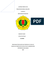 Laporan Mingguan Praktikum Kimia Organik Acara Iv Identifikasi Protein