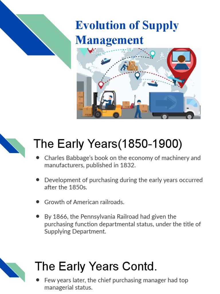 Evoluation of Supply Chain Presentation | PDF | Supply Chain Management ...