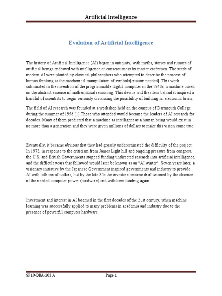 THE EVOLUTION OF ARTIFICIAL INTELLIGENCE AND ITS APPLICATIONS PDF visual data 7