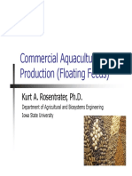 Commercial Aquaculture Feed Production (Floating Feeds) : Kurt A. Rosentrater, PH.D