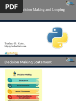 03 Python - Decision Making and Looping