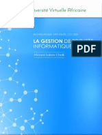 CSI 1205 - FR La Gestion de Projets Informatiques