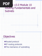 CCNA 1 v3.0 Module 10 Routing Fundamentals and Subnets