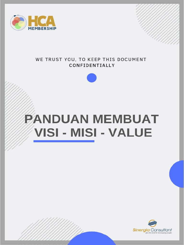OD - Panduan Membuat Visi Misi Values | PDF