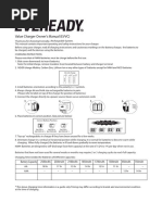 Value Charger Owner's Manual (EVVC) : Charging Instructions