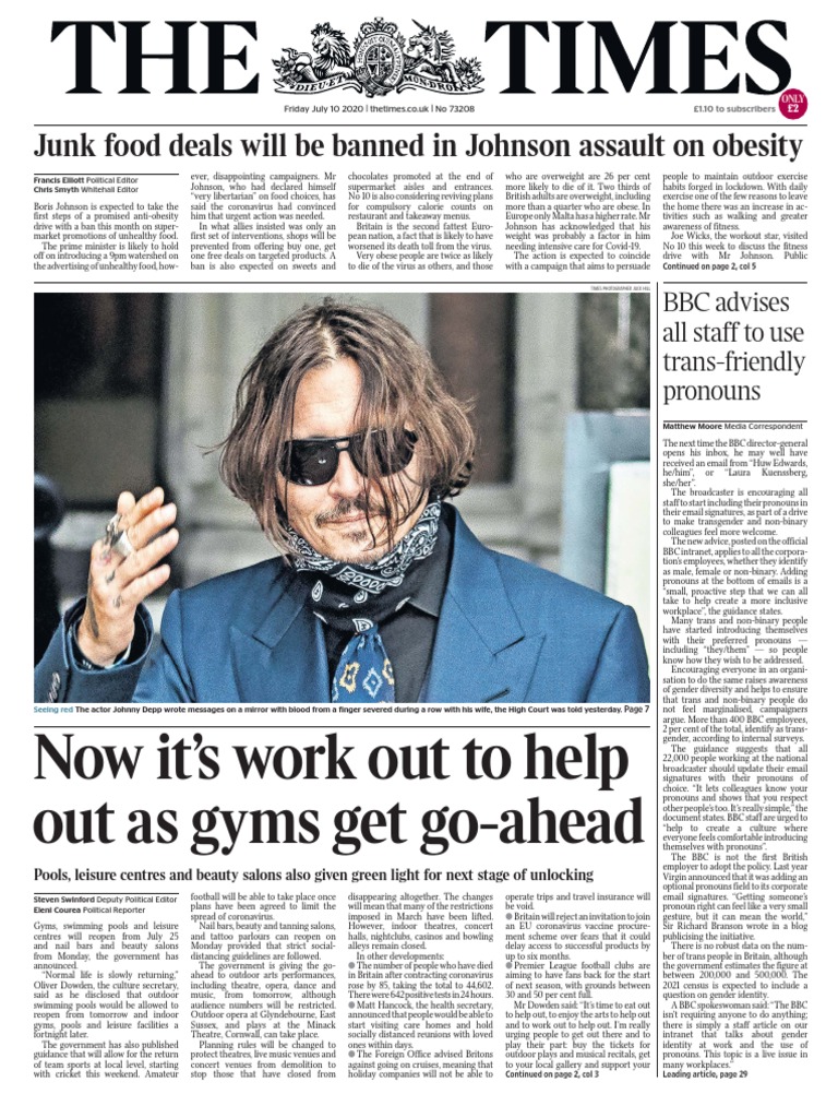 The Times (2020-07-10) 100720081649, PDF, Transgender