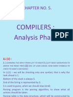 Chapter No. 5.: Compilers: Analysis Phase