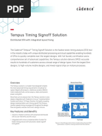 Tempus Timing Signoff Solution Ds PDF