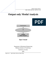 Output Only Modal Analysis