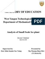 Ministory of Education: West Yangon Technological University Department of Mechanical Engineering