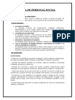 Análisis Del Las Capacidades Del Área de Personal Social