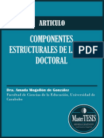 MasterTESIS - ARTICULO Componentes Estructurales de La Tesis Doctoral 2015 PDF