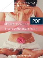 Mayurveda Nutrition For Womb Wellness - Journey With Sacred PDF