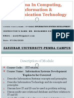 Diploma in Computing, Information & Communication Technology