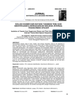 Jurnal: Isolasi Khamir Dari Batang Tanaman Tebu Dan Identifikasinya Berdasarkan Sekuens Internal