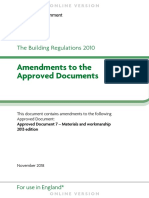 Amendments To The Approved Documents