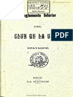 Reglamento Club de La Unión-1902