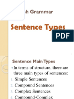 English Grammar: Sentence Types