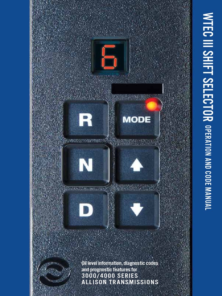 Allison Transmission Shift Selector Guide | PDF | Transmission ...