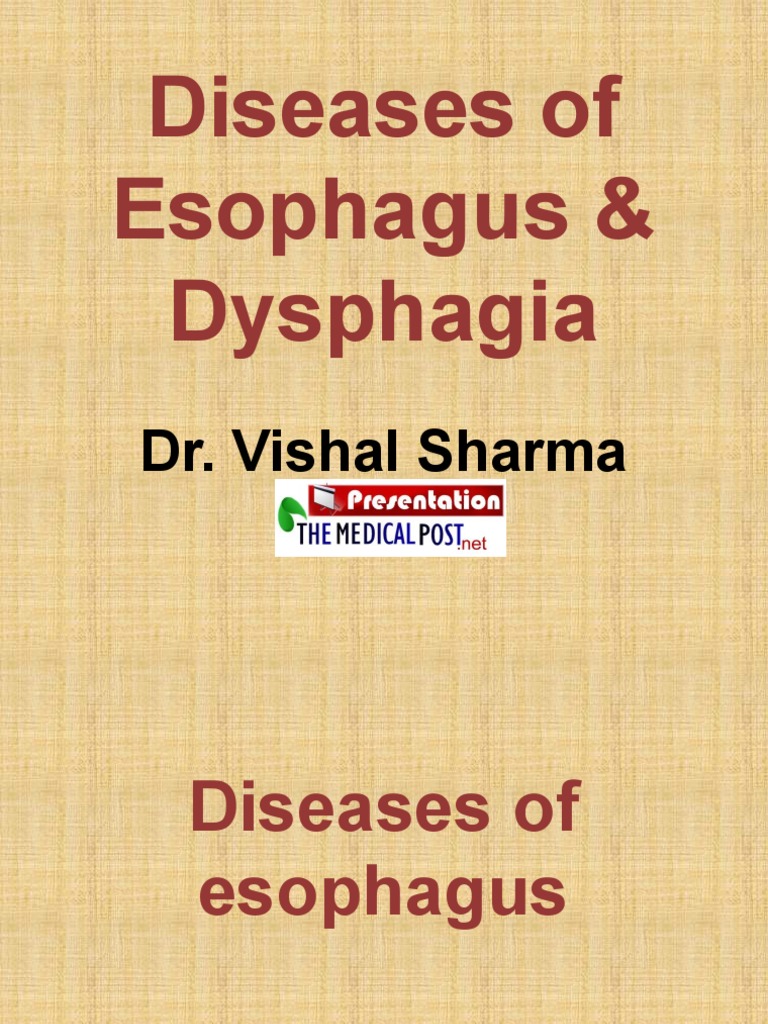 Esophageal Disorders and Dysphagia Overview | PDF | Esophagus ...