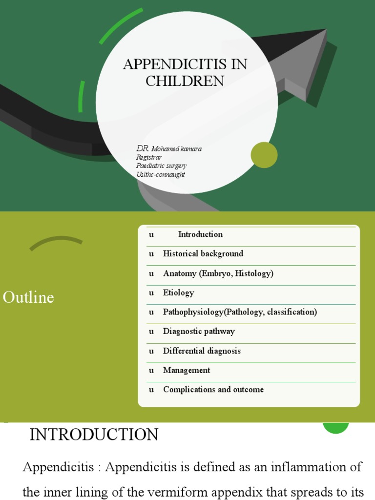 Pediatric Appendicitis Diagnosis Guide | PDF | Abdomen | Clinical Medicine