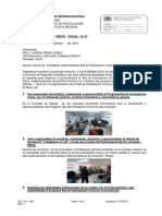 Informe de Actividades Implementación Red de Participación Cívica Municipio de Galeras