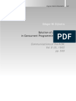 1965 - Solution of A Problem in Concurrent Programming Control - Dijkstra