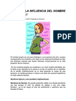 Influencias de Los Nombres Sistema Familiar PDF