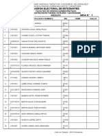 Padron Electoral de Estudiantes: Universidad Andina "Néstor Cáceres Velásquez"