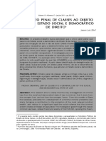 Do direito penal de classes ao direito penal do estado social e democrático de direito