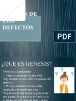 GENESIS DE LOS DEFECTOS 4to Y 5to PASO