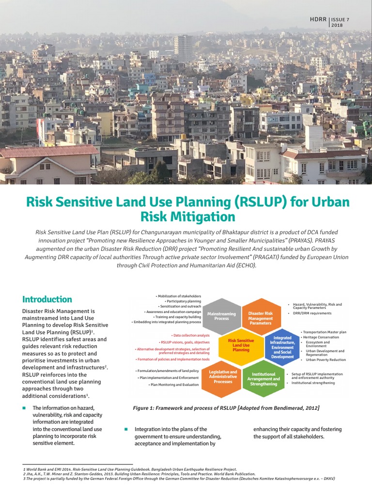 Image showcasing Learning Document Issue 7 - Risk Sensitive Land Use Planning For Urban ...