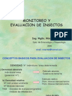 Monitoreo y Evaluación de Insectos