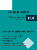 Classifying Polygons: Objective I Can Describe A Polygon