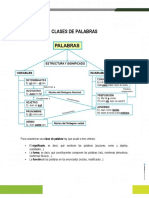 Clases de Palabras - Componentes Morfológicos