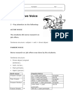 The Passive Voice: I - Pay Attention To The Following: Active Voice