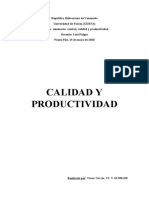 Calidad y Productividad. Tarea 1. Oscar García