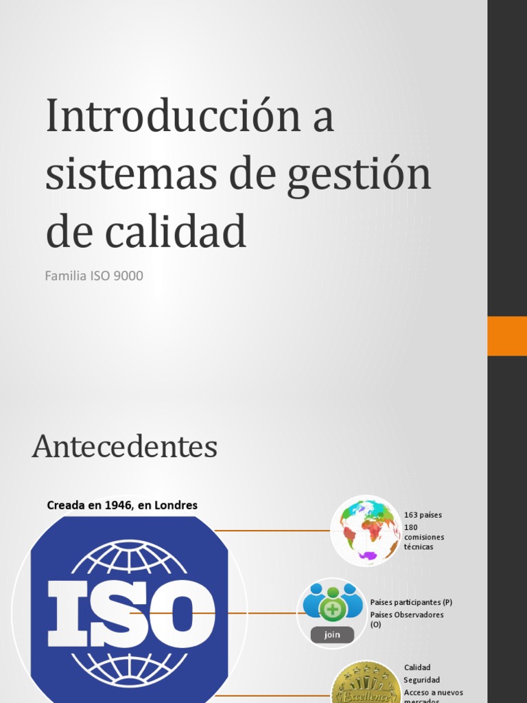 Introducción a la familia ISO 9000 | PDF | Iso 9000 | Gestión de la calidad