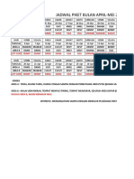 Jadwal Piket April-Mei 2020