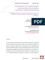 Micropterus Salmoides) en Condiciones de Desnutrición