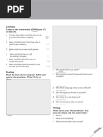 Open Mind Pre-Intermediate Unit 6 Skills Test