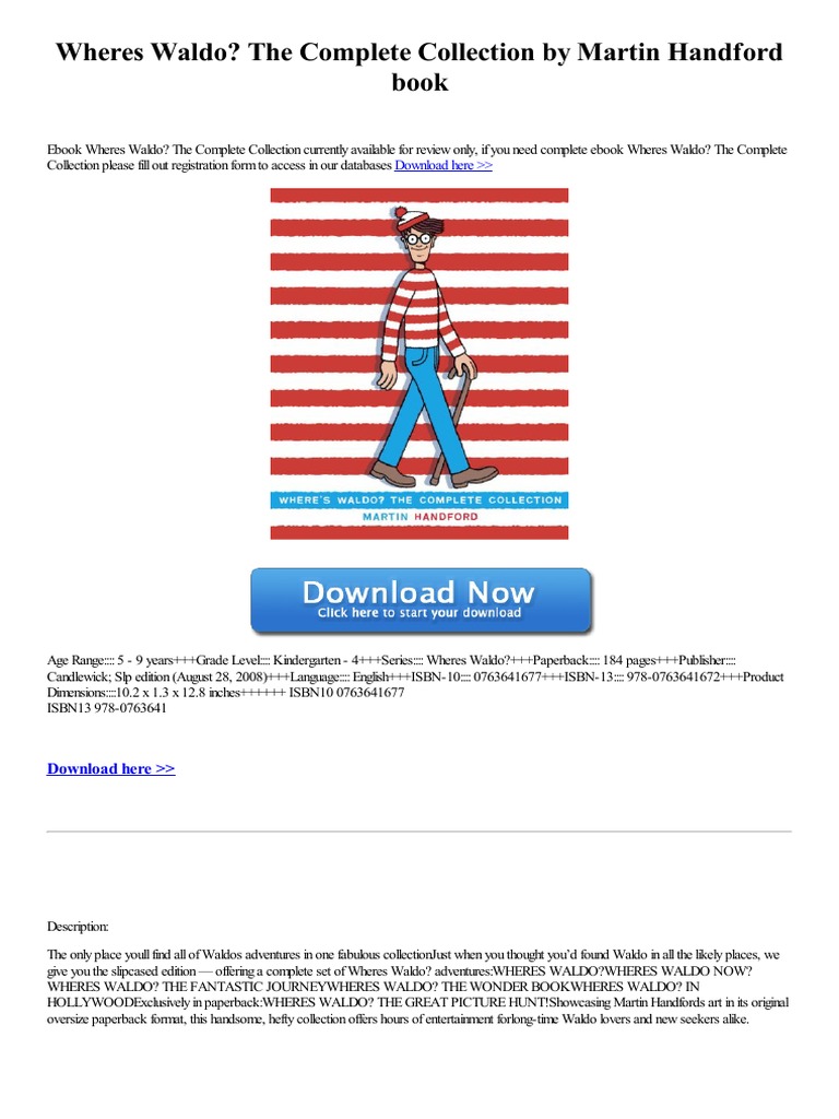 Wheres Waldo? The Complete Collection by Martin Handford Book | PDF
