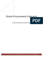 Oracle Procurement Contracts: A Step by Step Demonstration (R12)