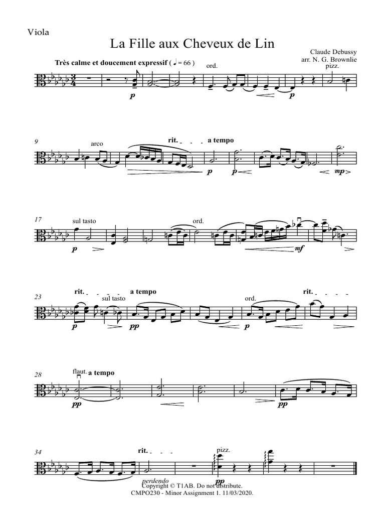 Brownlie, Nic - Minor Assignment 1 - Viola | PDF
