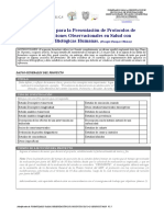 Formulario para La Presentación de Protocolos de Investigación en Salud - V1.5 2