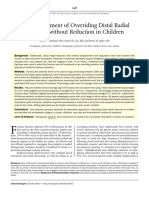 Closed Treatment of Overriding Distal Radial Fractures Without Reduction in Children