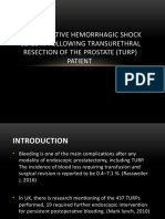 Postoperative Hemorrhagic Shock Class Iii Following Transurethral Resection of The Prostate (Turp) Patient