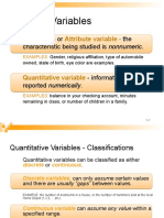 Types of Variables: Qualitative Attribute Variable