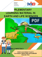 Supplementary Learning Material in Earth and Life Sciences