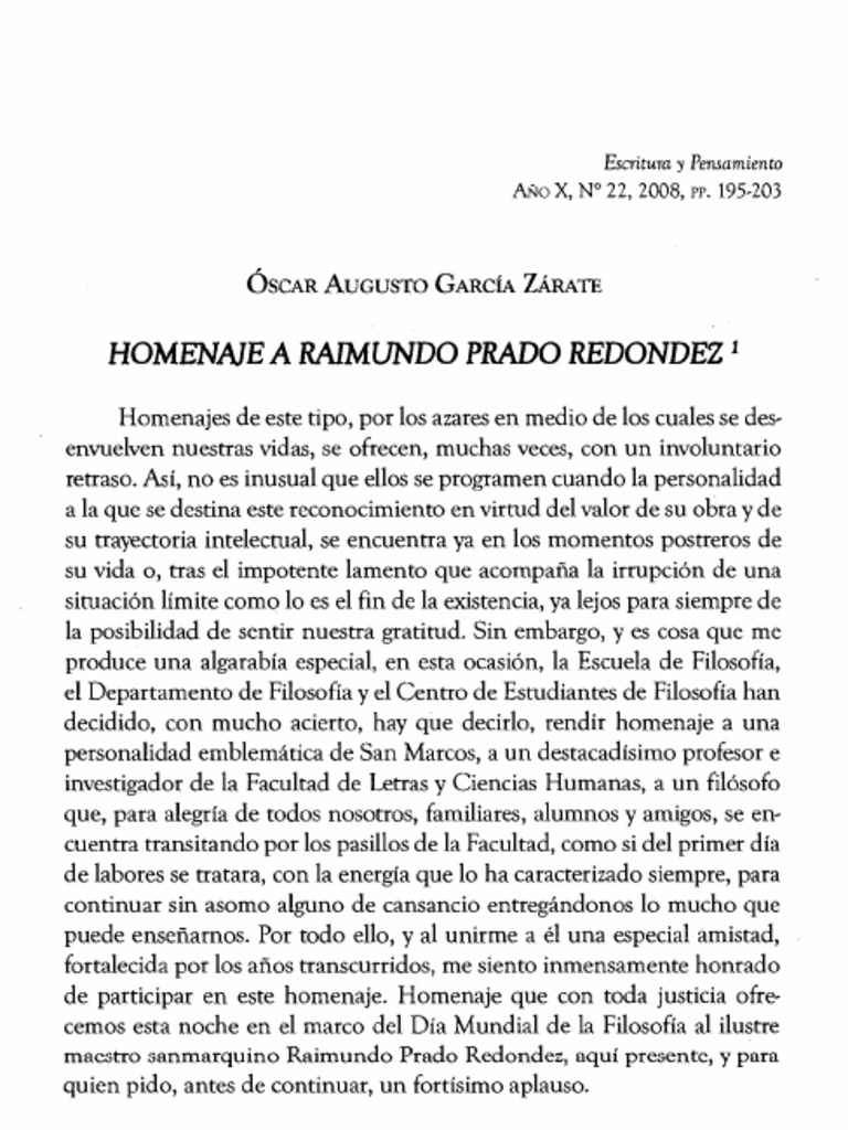 Homenaje a Raimundo Prado Redondez | PDF | marxismo | Karl Marx